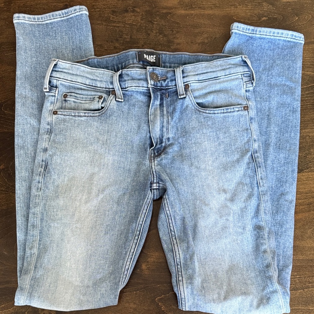 PAIGE Lennox Jeans in Light Blue